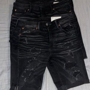 American Eagle Unisex Black Shorts
